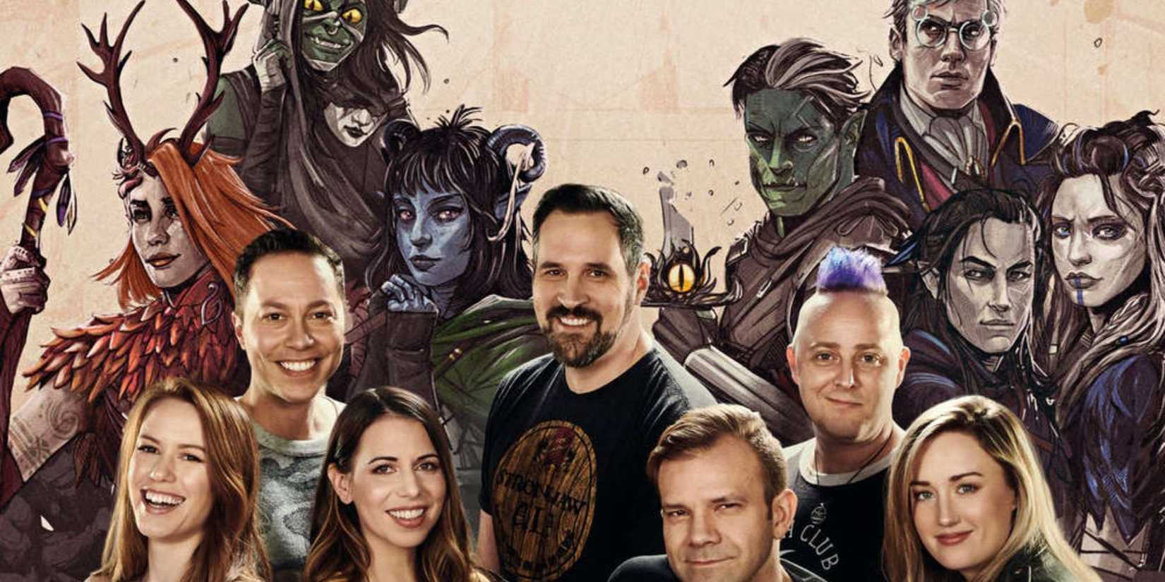 Critical Role book image with the cast stood in front of their characters