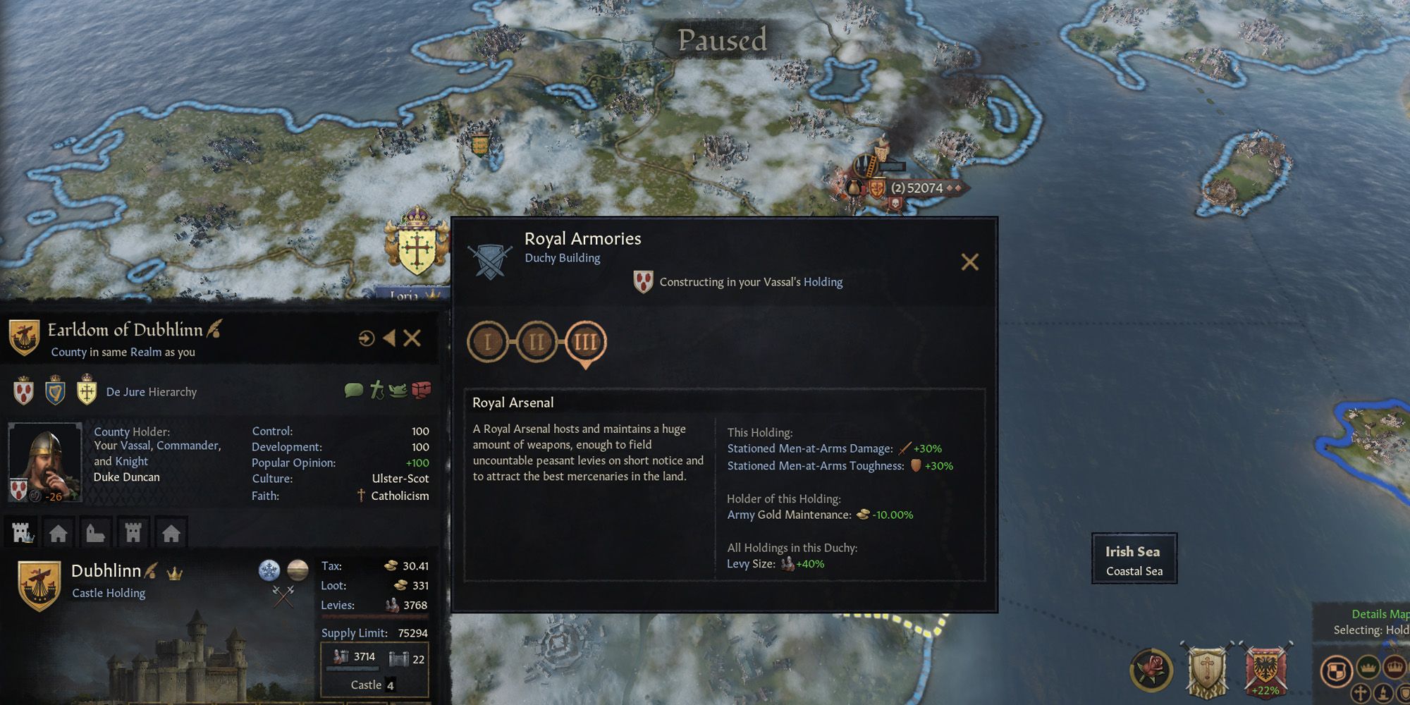 Crusader Kings 3 Best Duchy Buildings Royal Armories