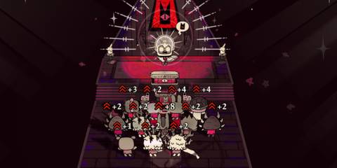 performing a sermon to cult followers