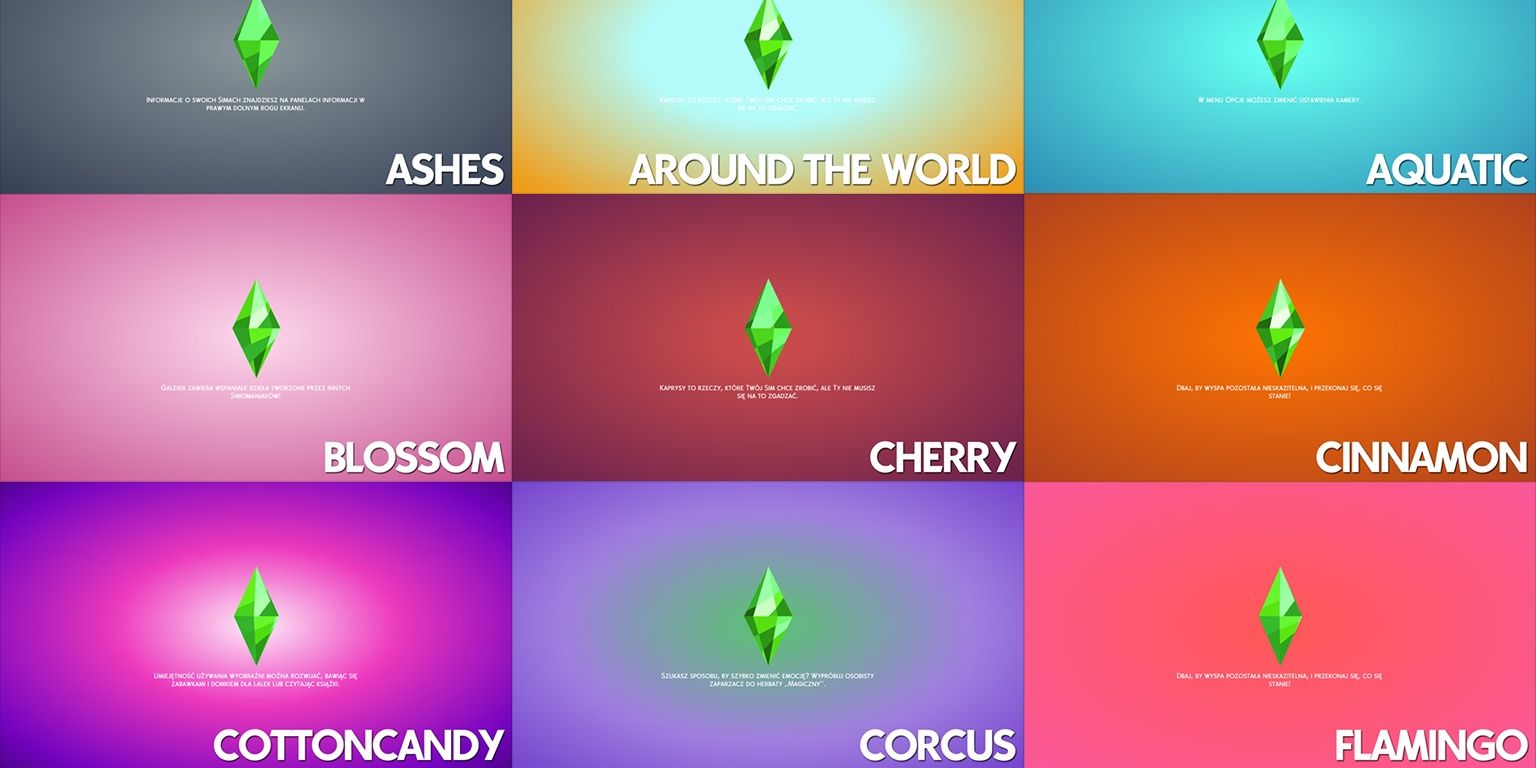 Mod de tela de carregamento de cores personalizado para The Sims 4