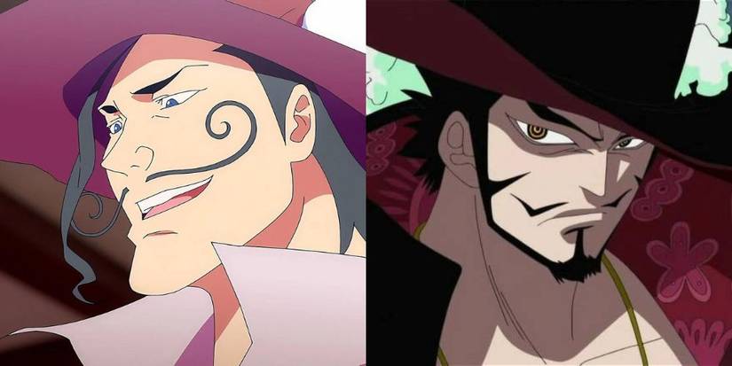Cyrano from Monsters and Mihawk from One Piece.
