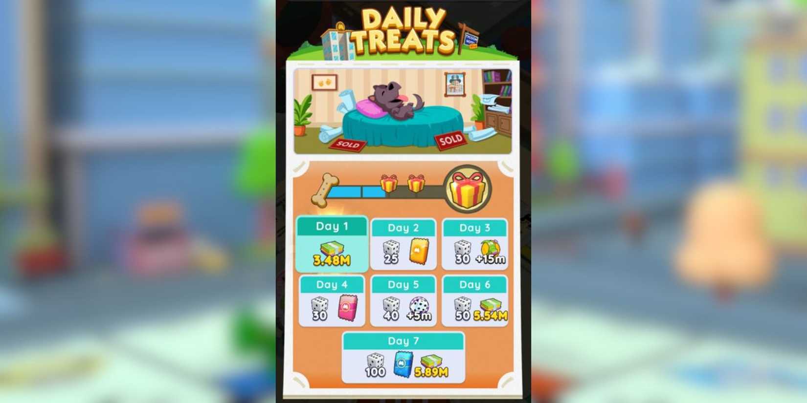 daily treats monopoly go