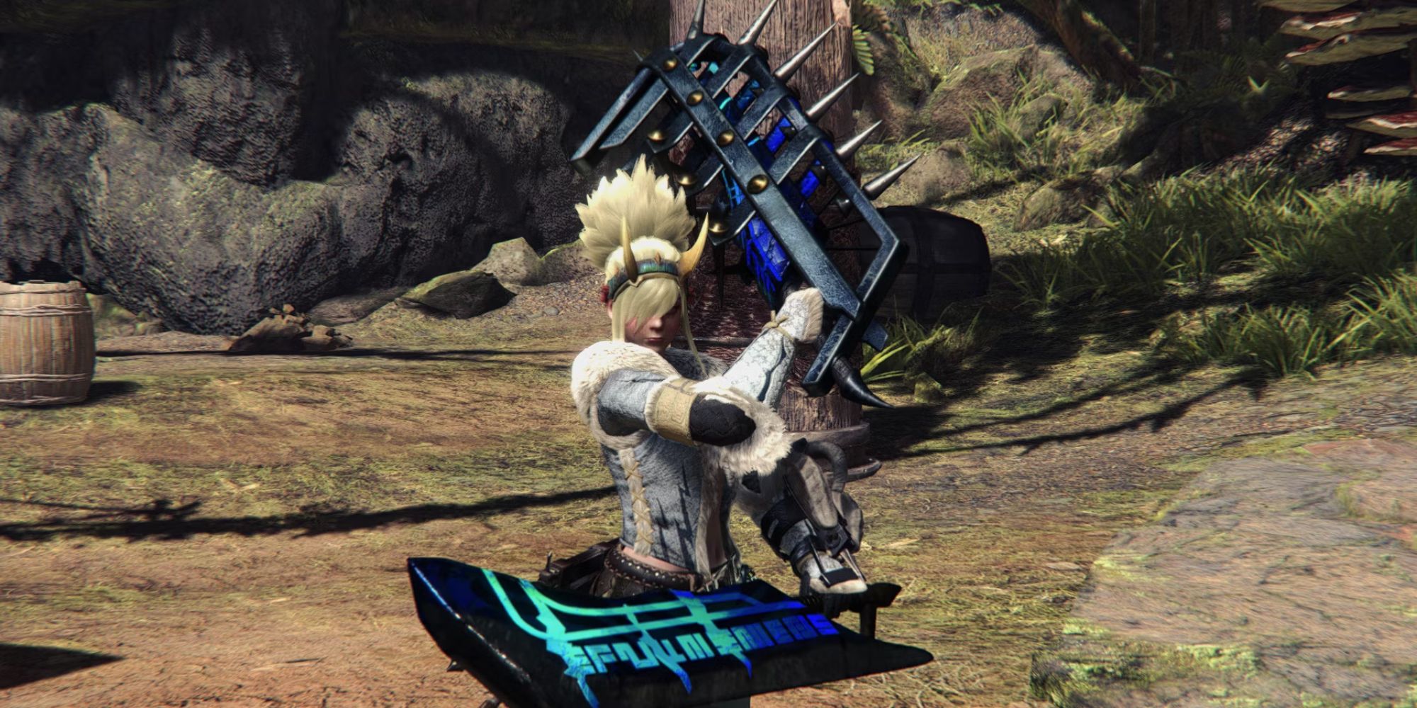 A hunter posing with Dual Blades