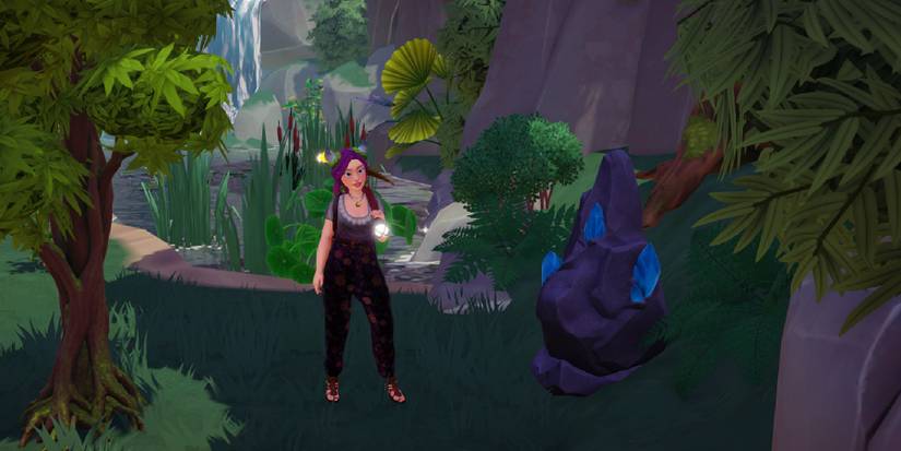 Blue Zircon mineral vein in Disney Dreamlight Valley