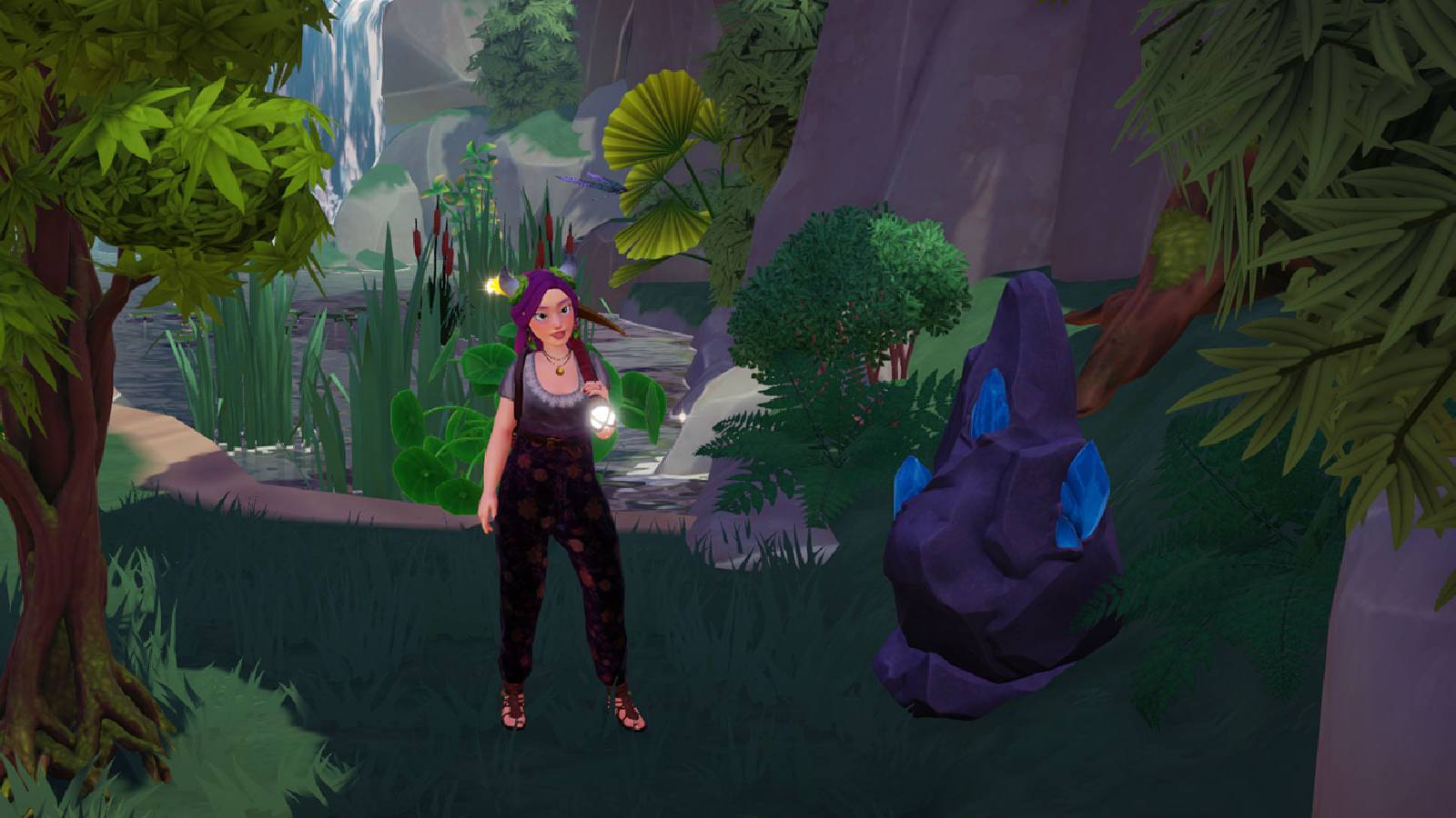 Blue Zircon mineral vein in Disney Dreamlight Valley