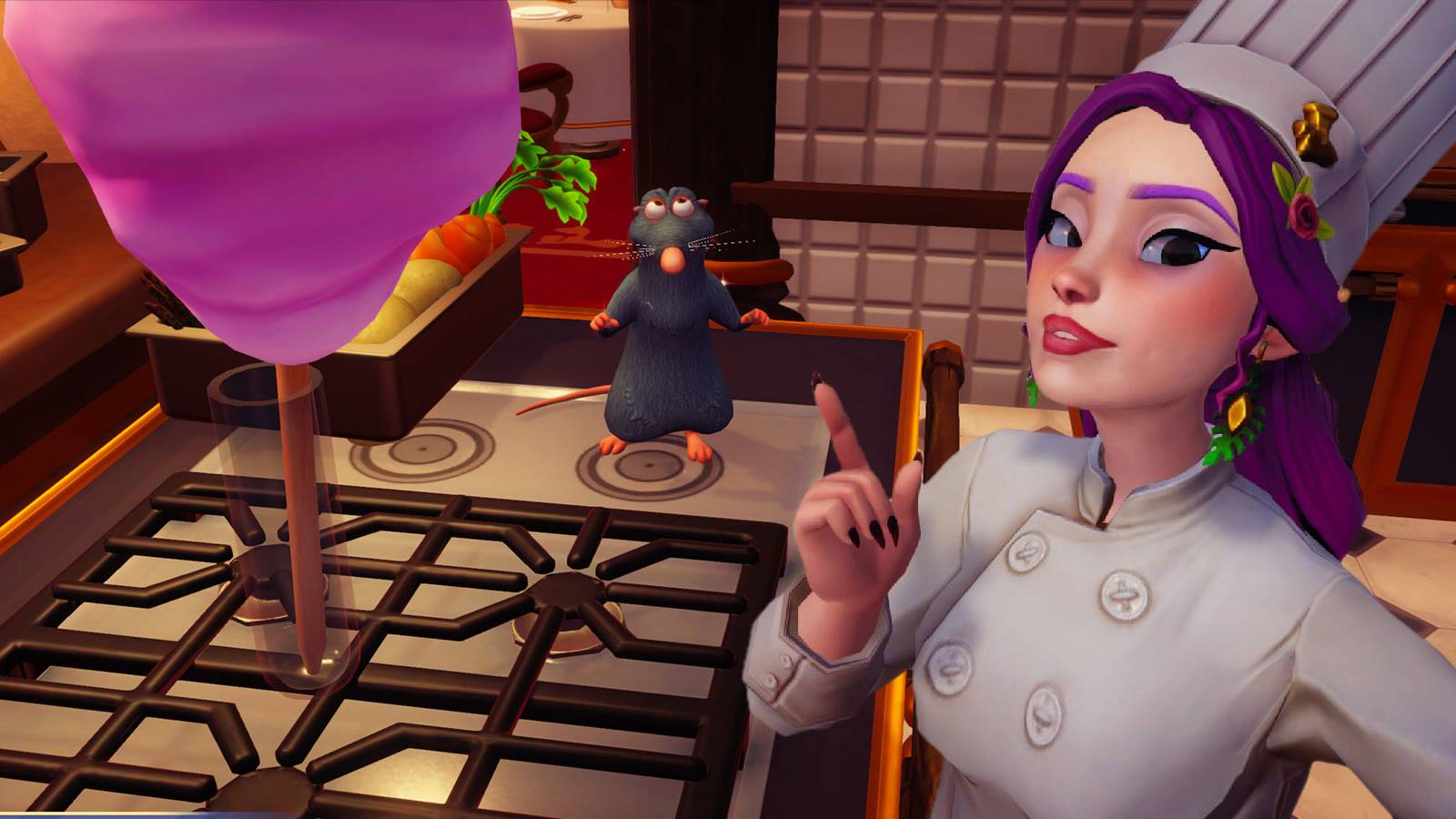 Cotton Candy prepared dessert in Disney Dreamlight Valley: A Rift in Time.