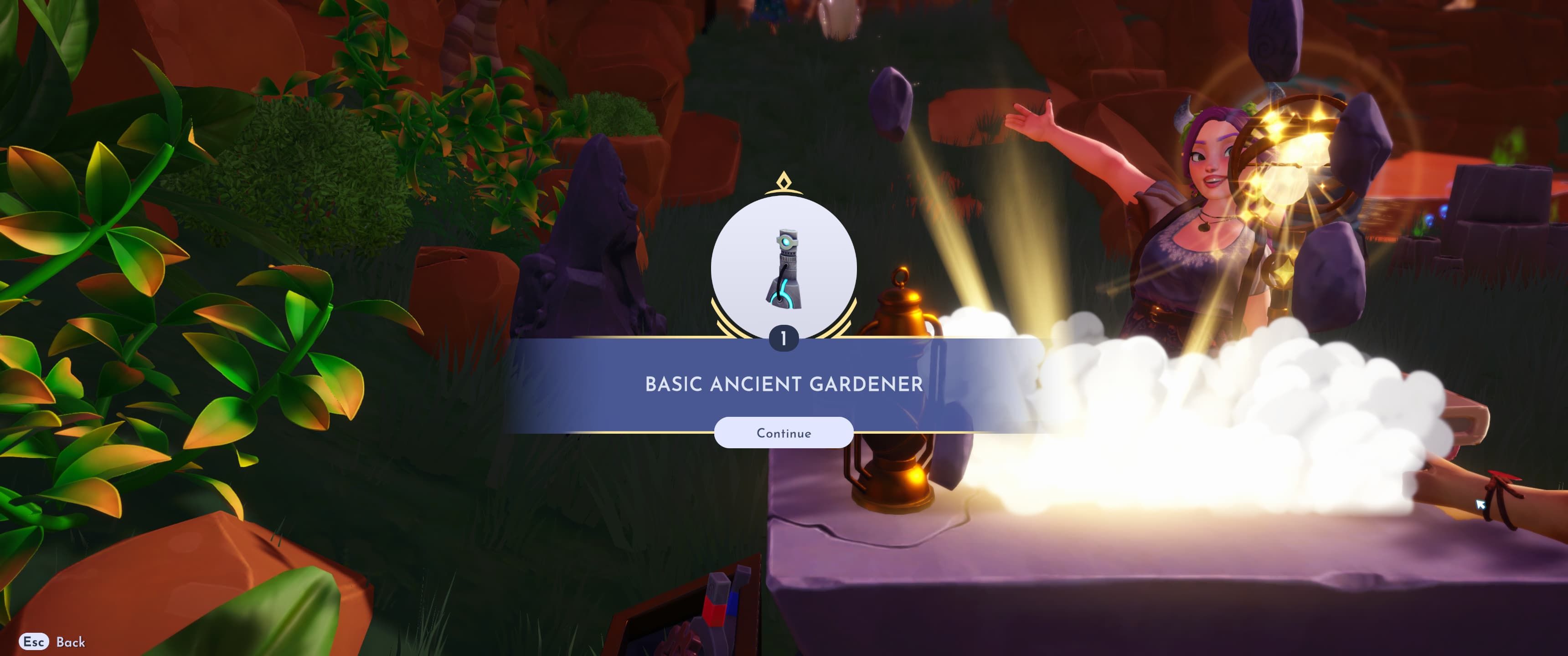 Crafting the Basic Ancient Gardener in Disney Dreamlight Valley