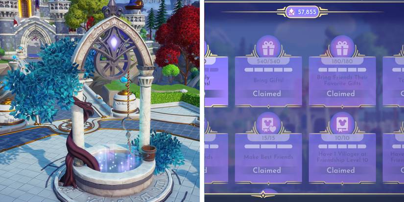 Tasks affect the appearance of the Plaza Wishing Well appearance in Disney Dreamlight Valley.