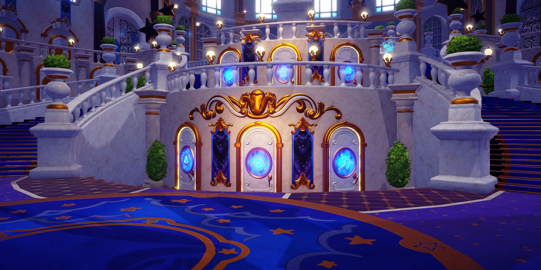 Magic Castle with Realm doors in Disney Dreamlight Valley