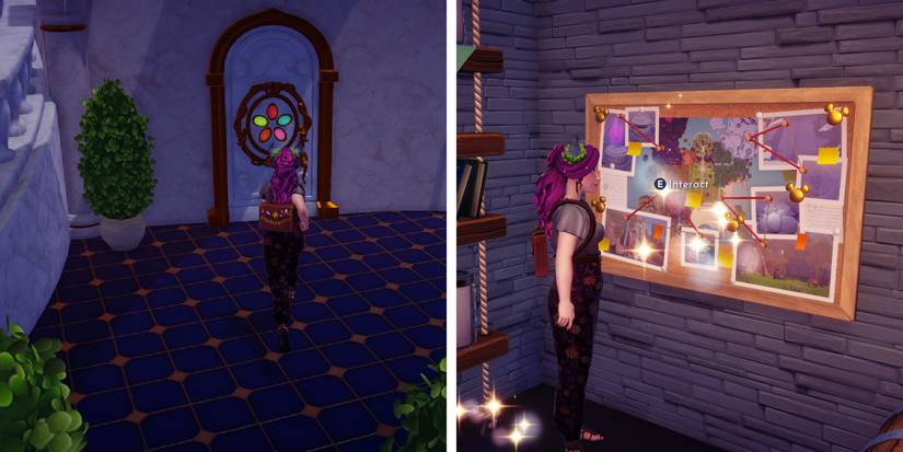 In Mickey's Secret Room for Belle's Friendship Quest in Disney Dreamlight Valley
