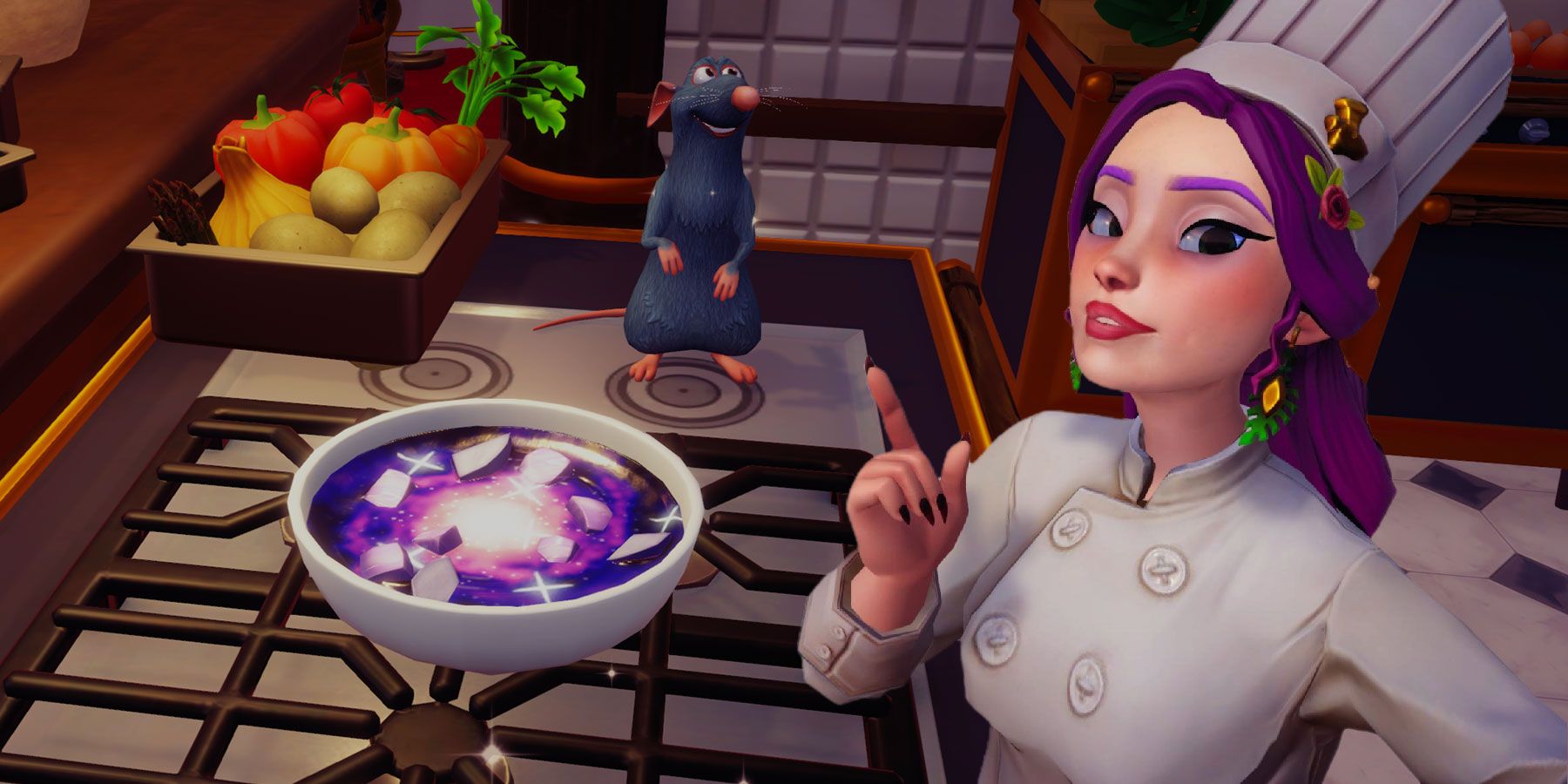 Milky Way Stew prepared meal in Disney Dreamlight Valley: A Rift in Time