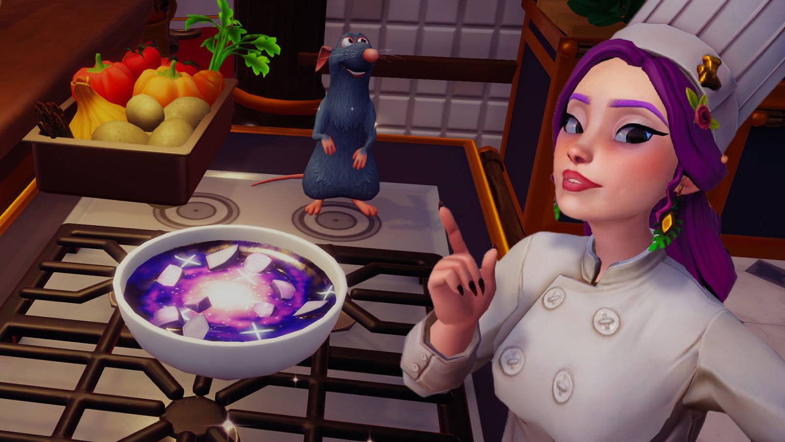 Milky Way Stew prepared meal in Disney Dreamlight Valley: A Rift in Time