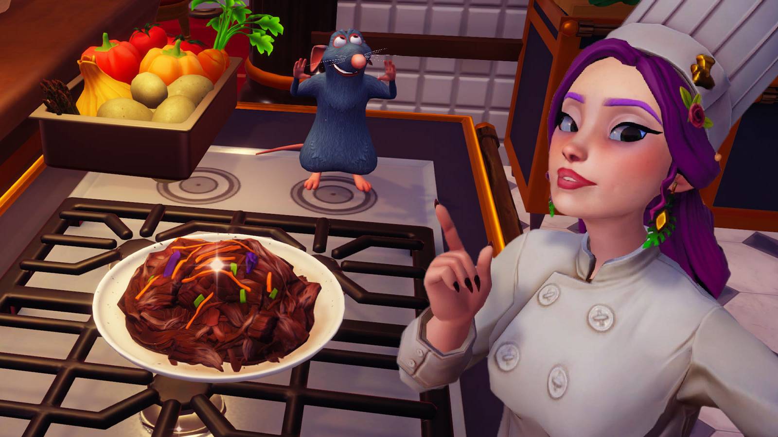 Prepared dish of Pulled Pork in Disney Dreamlight Valley: A Rift in Time.