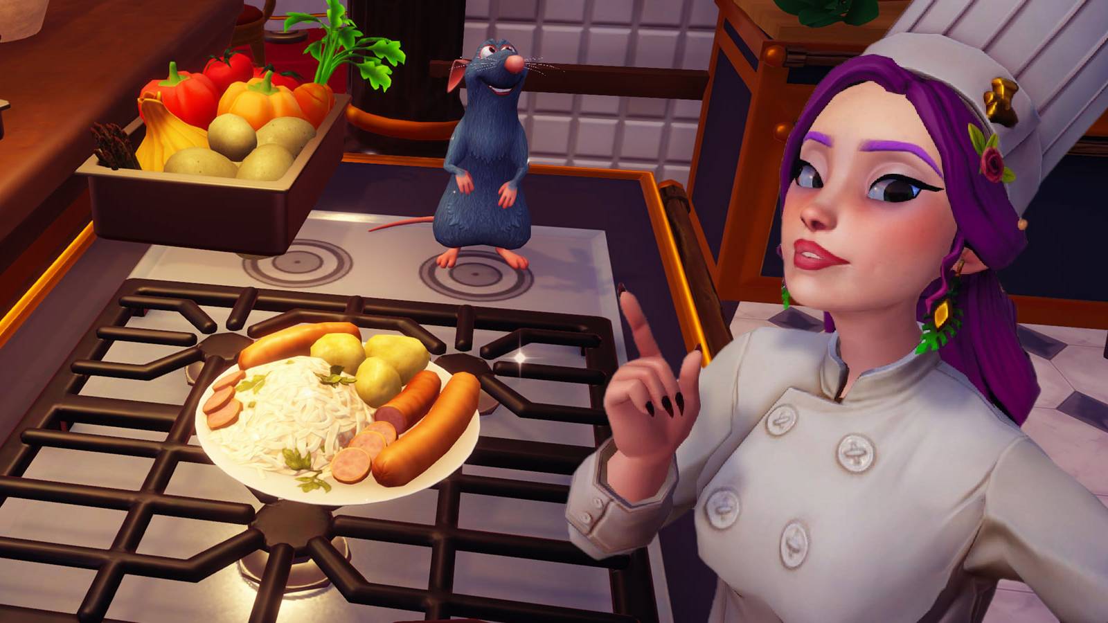 Sausage and Sauerkraut Platter in Disney Dreamlight Valley