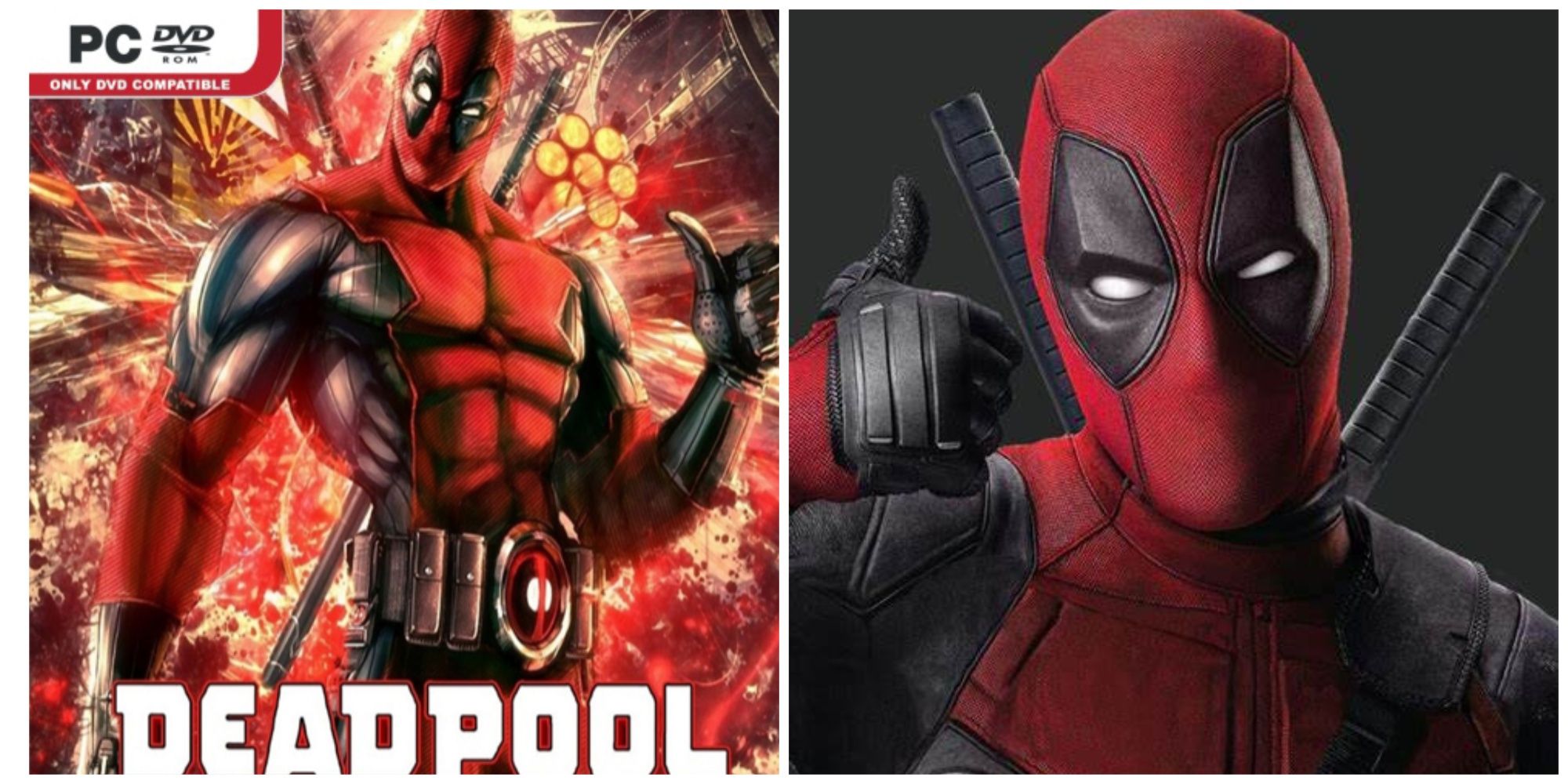 Deadpool 2013 Game and 2016 Movie Poster