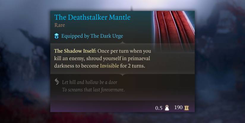 Deathstalker Mantle in BG3