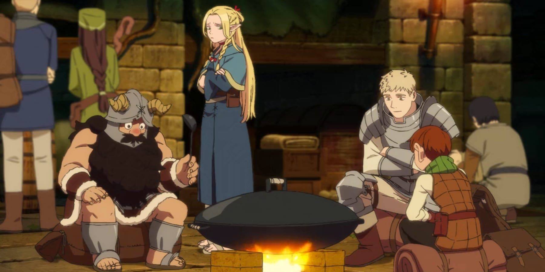 Delicious in Dungeon E01 Casts Sitting Together