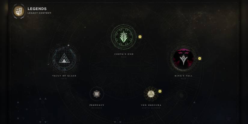 Destiny 2 Legends screen