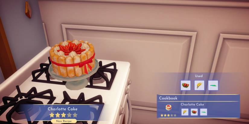 Disney Dreamlight Valley how to make Charlotte Cake