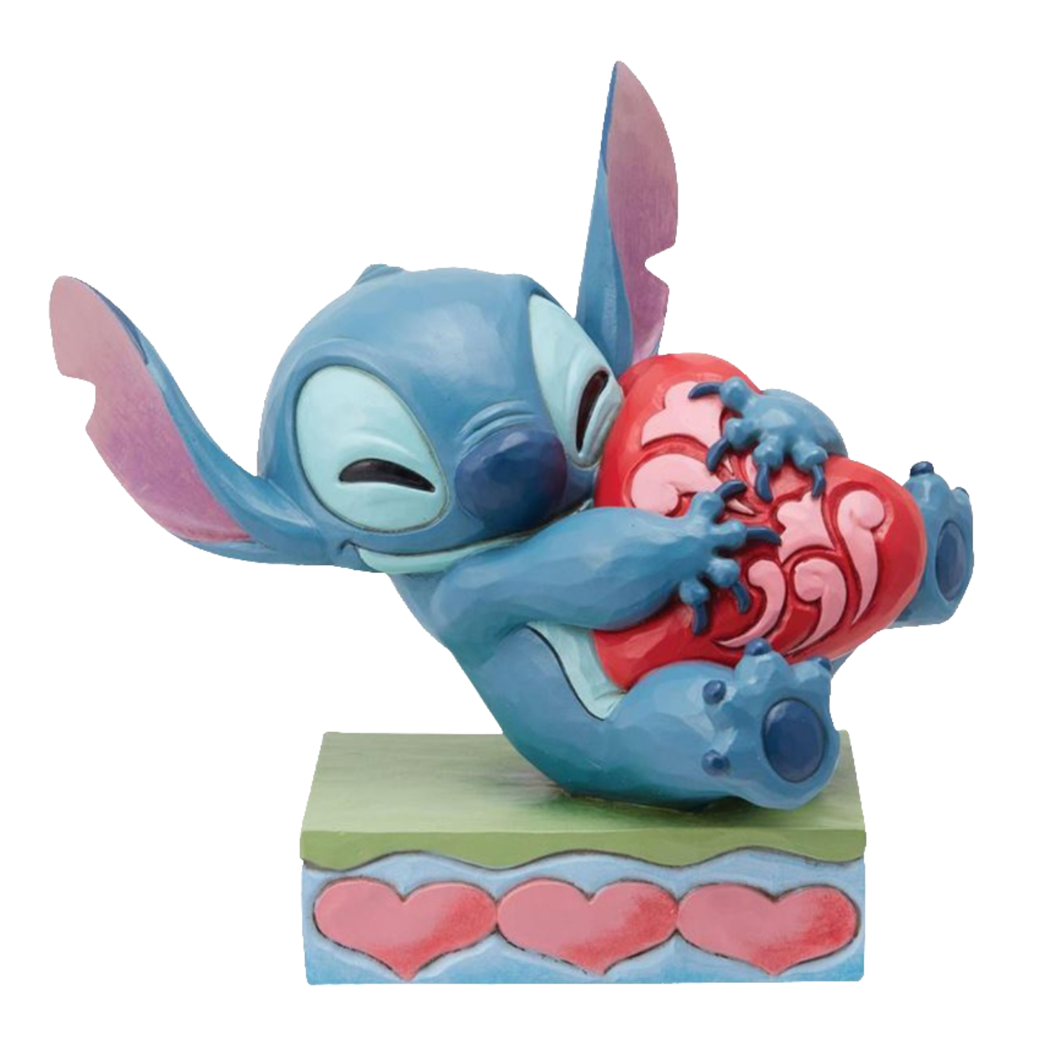 Disney Traditions Lilo & Stitch Stitch Hugging Heart by Jim Shore Statue