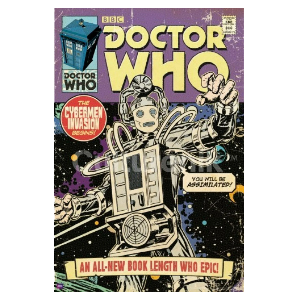 Doctor Who Prints and Posters - Cyberman comic book