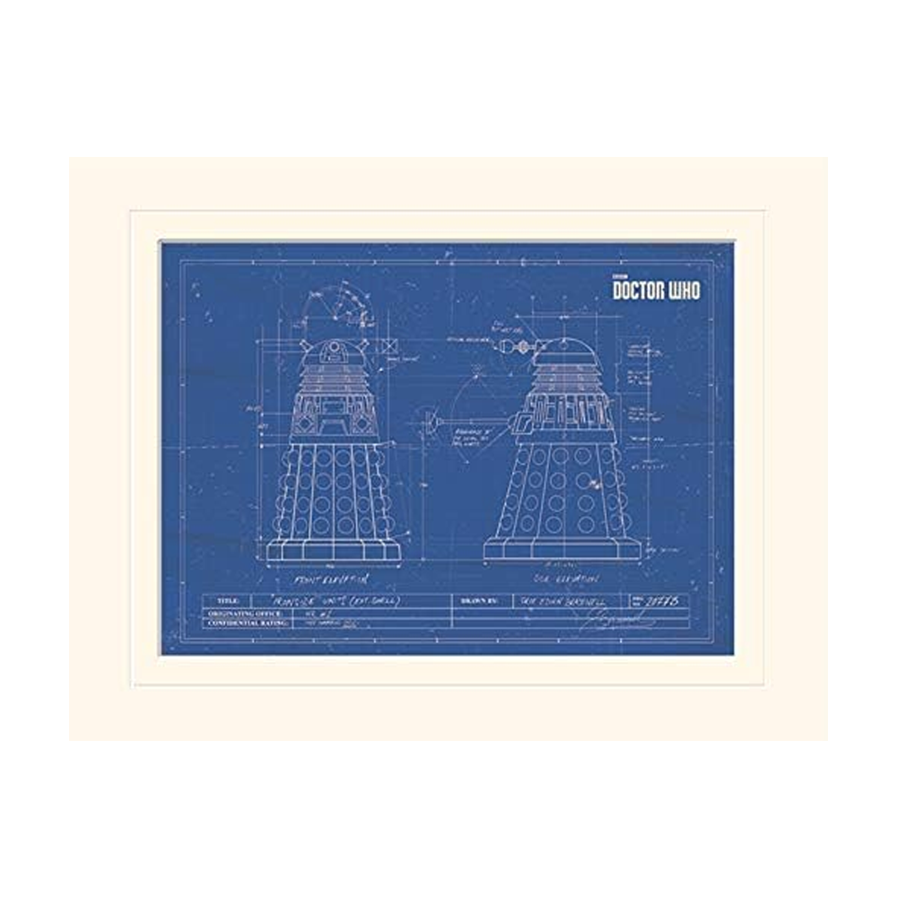 Doctor Who Prints and Posters Dalek Blueprint