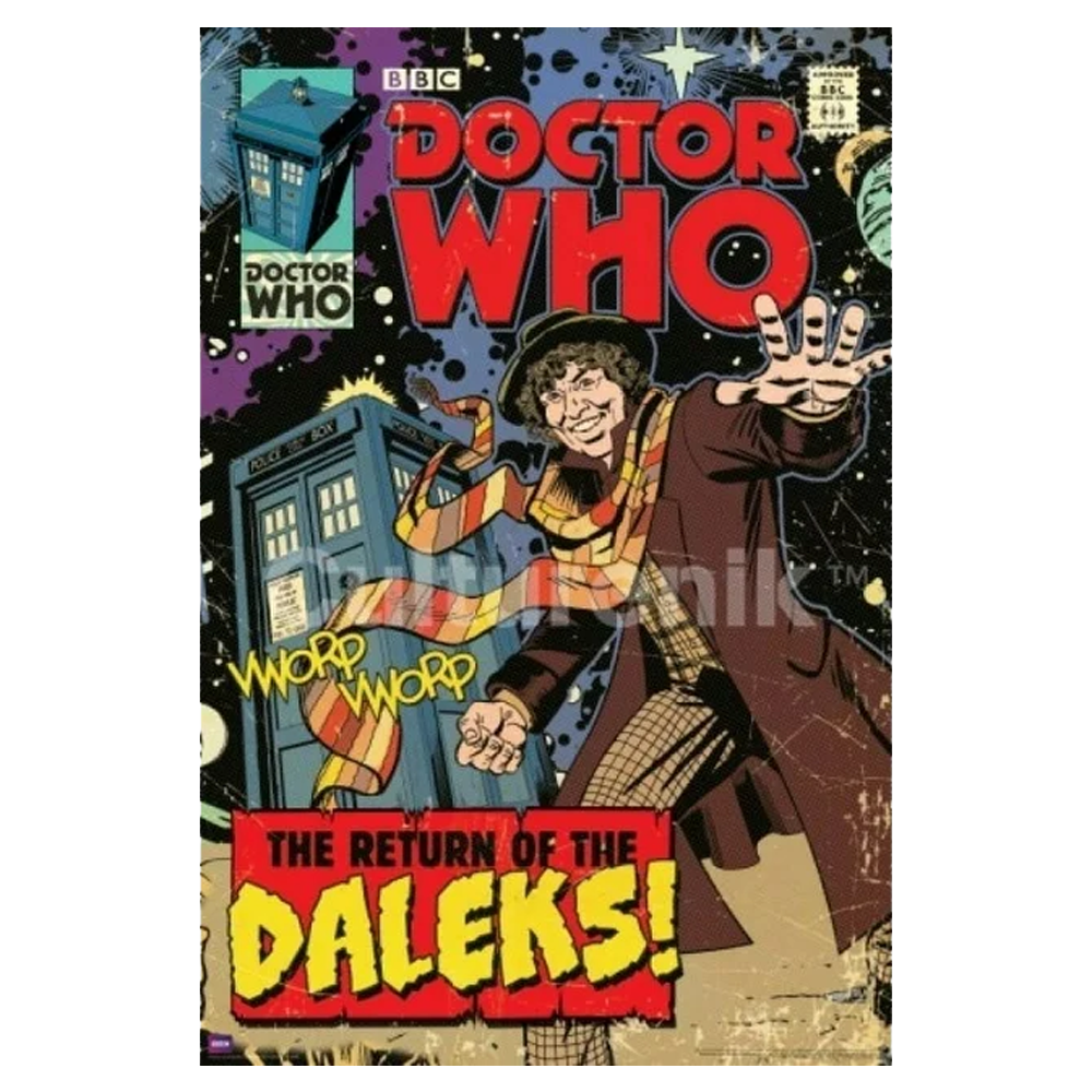 Doctor Who Prints and Posters Fourth Doctor Return of the Daleks Comic Book