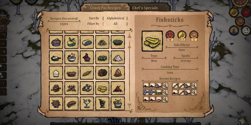 dont starve together crock pot food recipe fishsticks