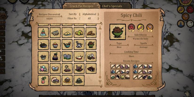 dont starve together crock pot food recipe spicy chili