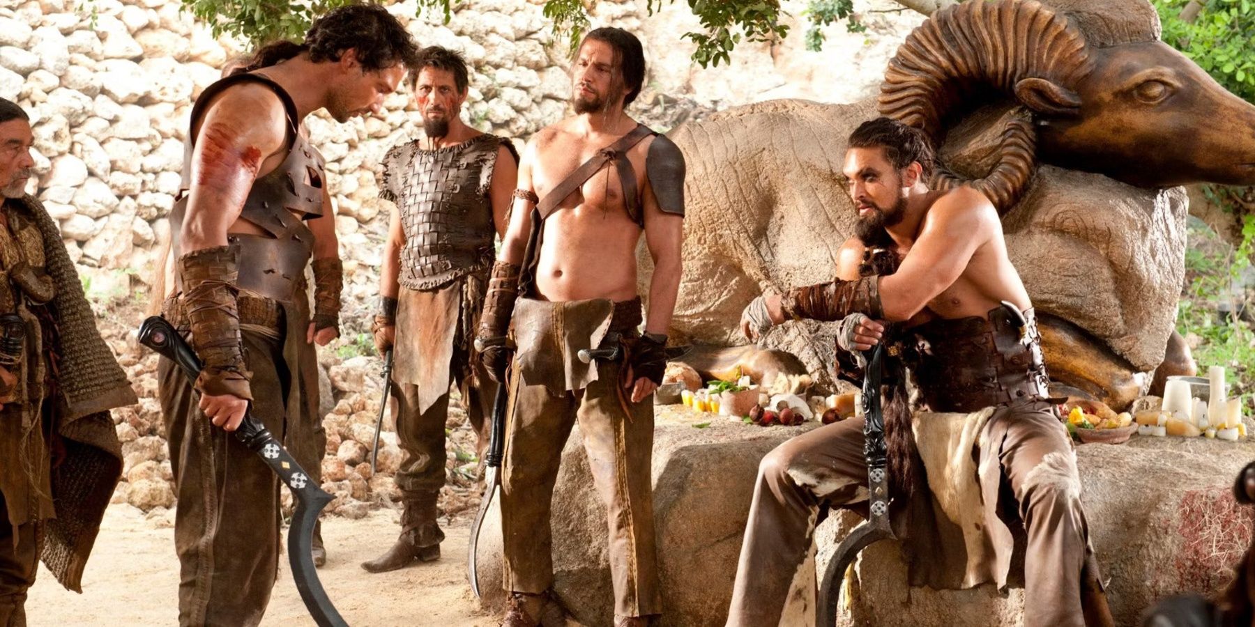 Khal Drogo deals with a rogue Dothraki