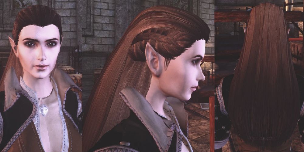 Dragon Age Origins elven hair mod example
