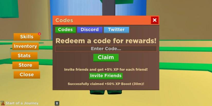 Dragon Soul: the codes tab