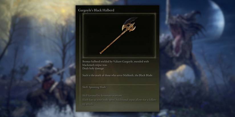 Gargoyle's Black Halberd in Elden Ring