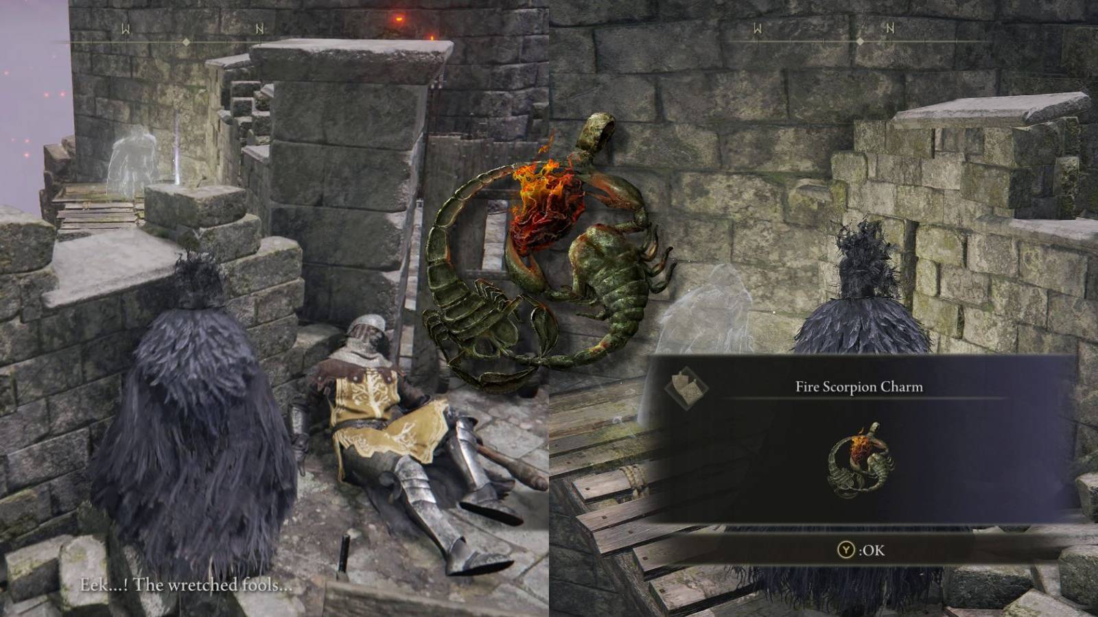 Elden Ring Fire Scorpion Charm location walkthrough