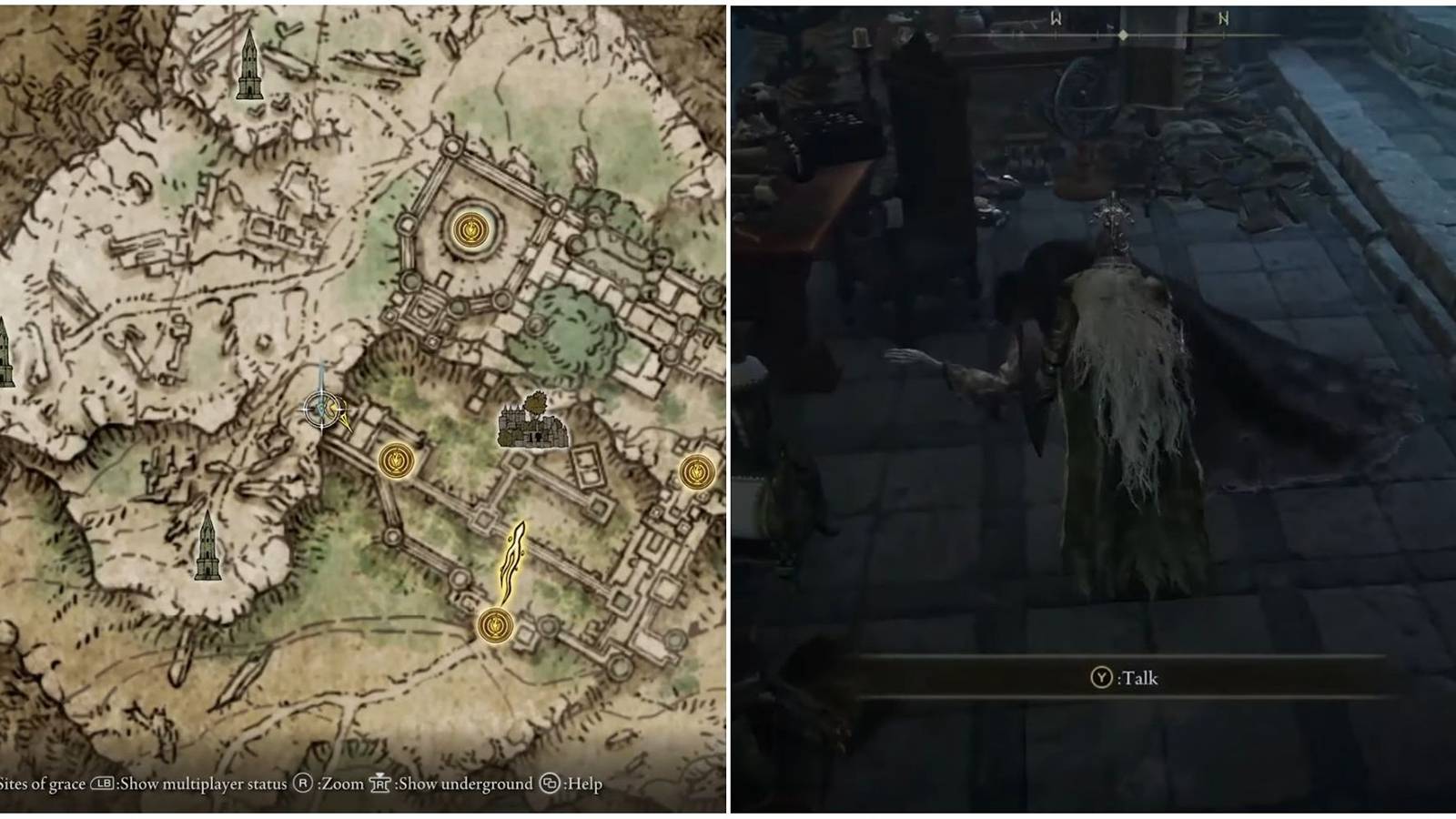 elden ring location of pidia merchant in-game and map