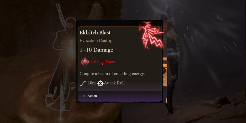 Eldritch Blast in Baldur's Gate 3