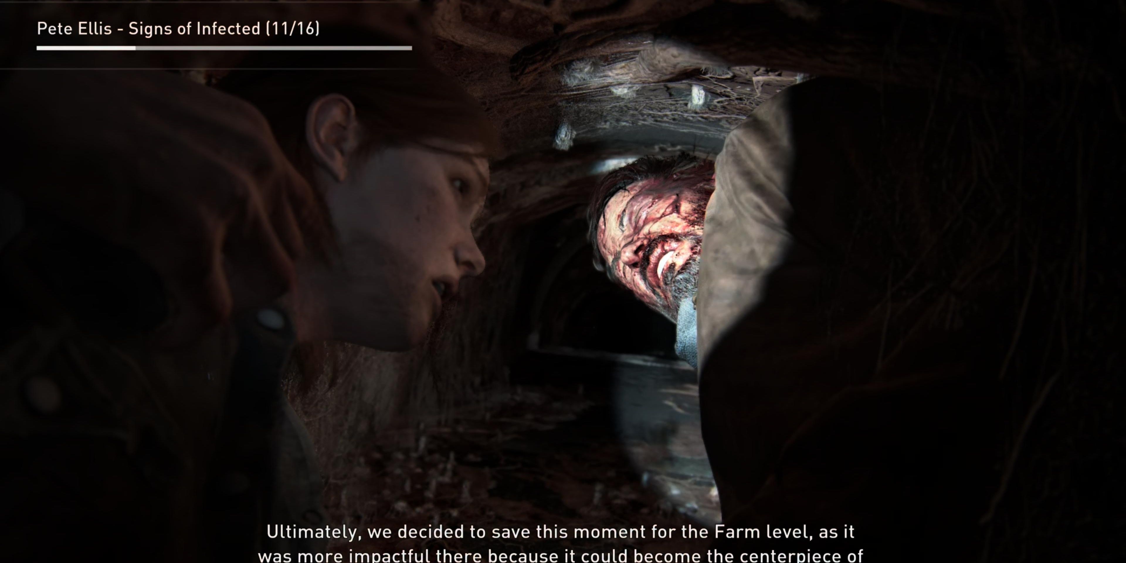 ellie sees joel in the sewers