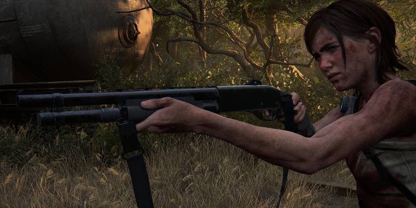 ellie with a shotgun