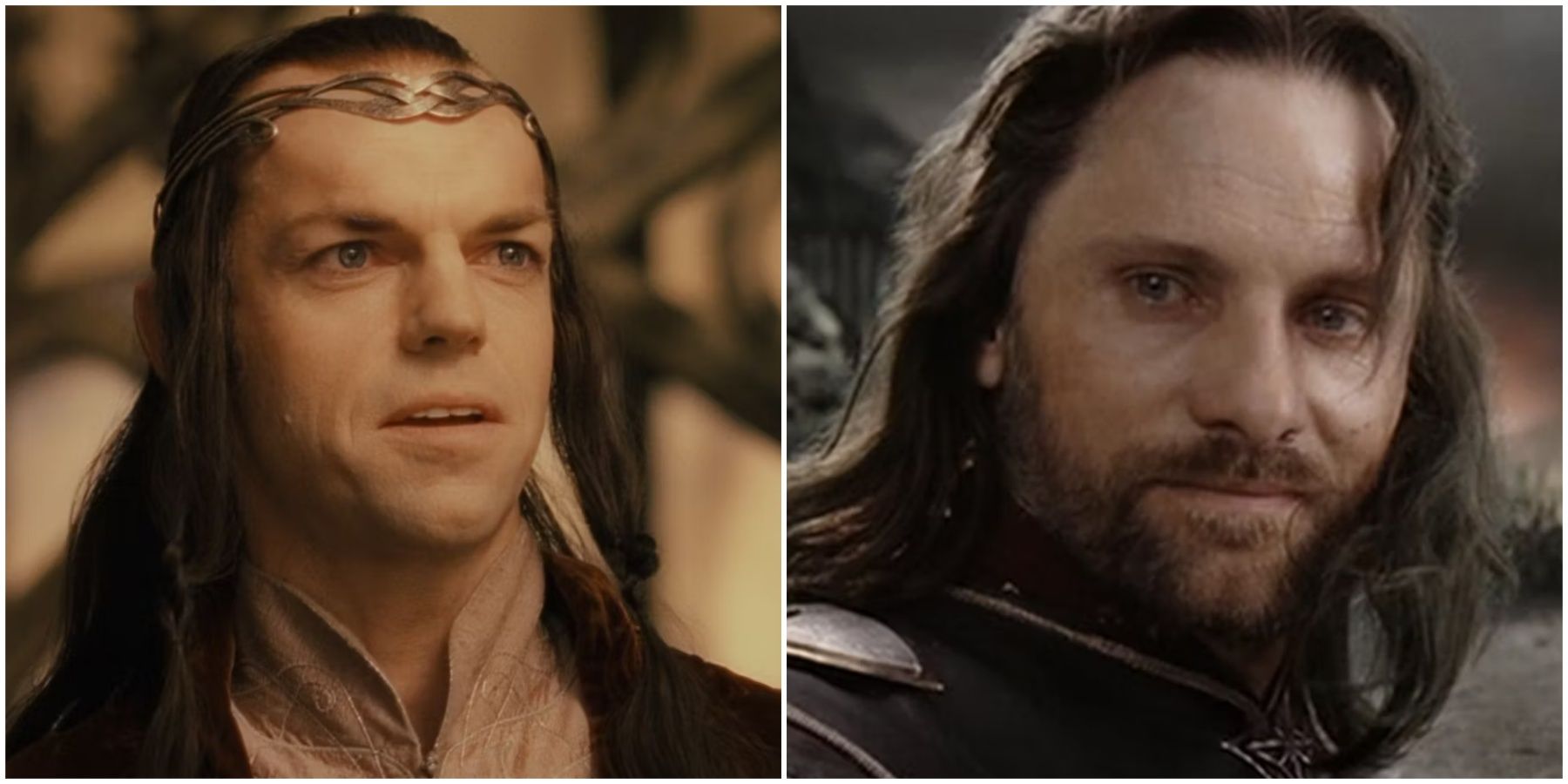 Elrond and Aragorn in The Lord of the Rings