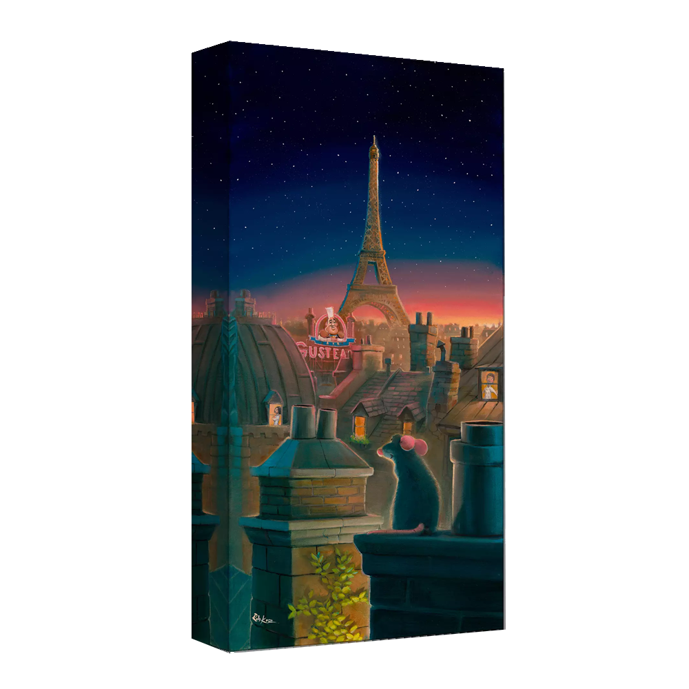 Enchanting Pixar Gifts Ratatouille A Taste of Paris Canvas Artwork by Rob Kaz