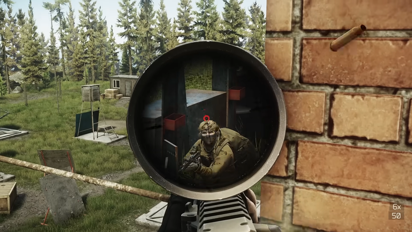 Taking down a PMC in Escape From Tarkov