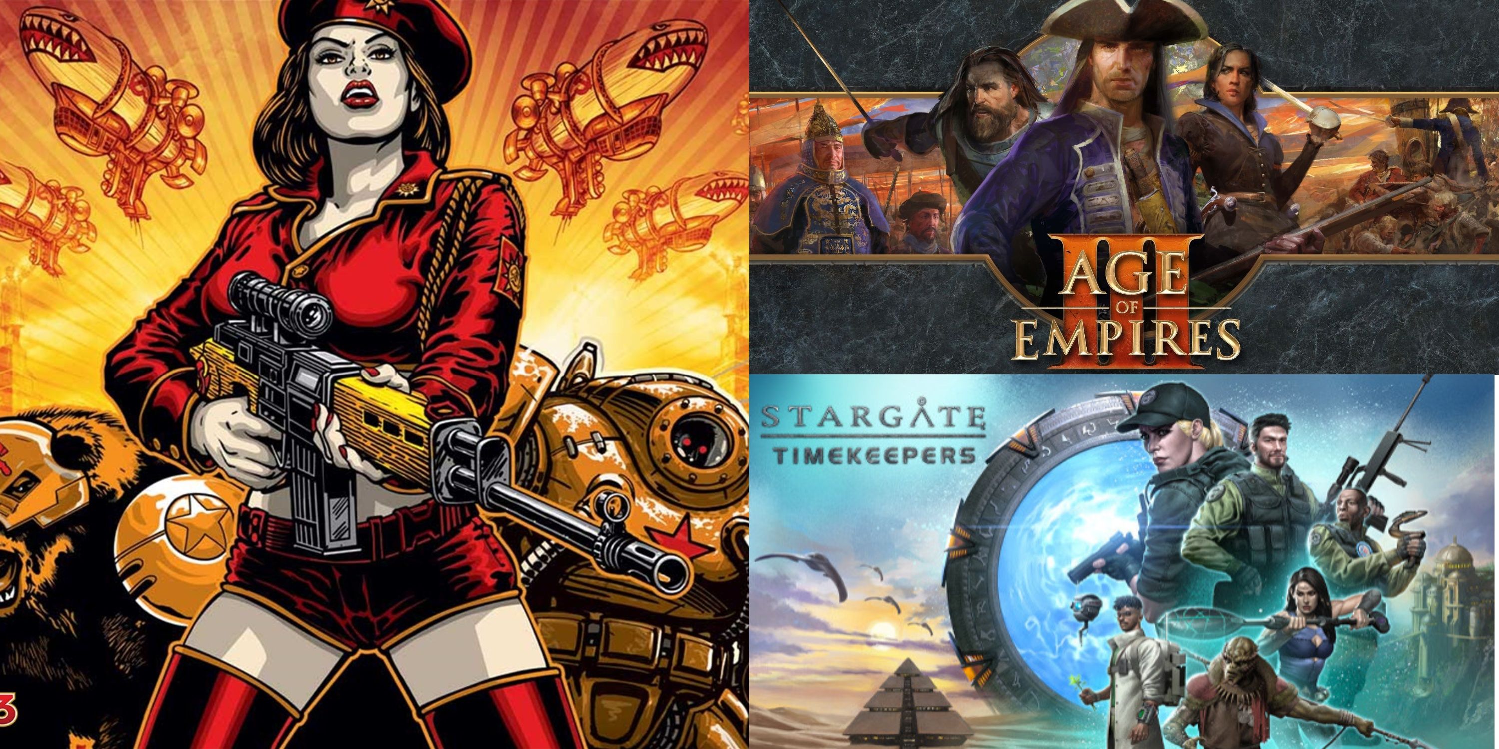 Command and conquer 3, Stargate Timekeepers, and Age of Empires 3