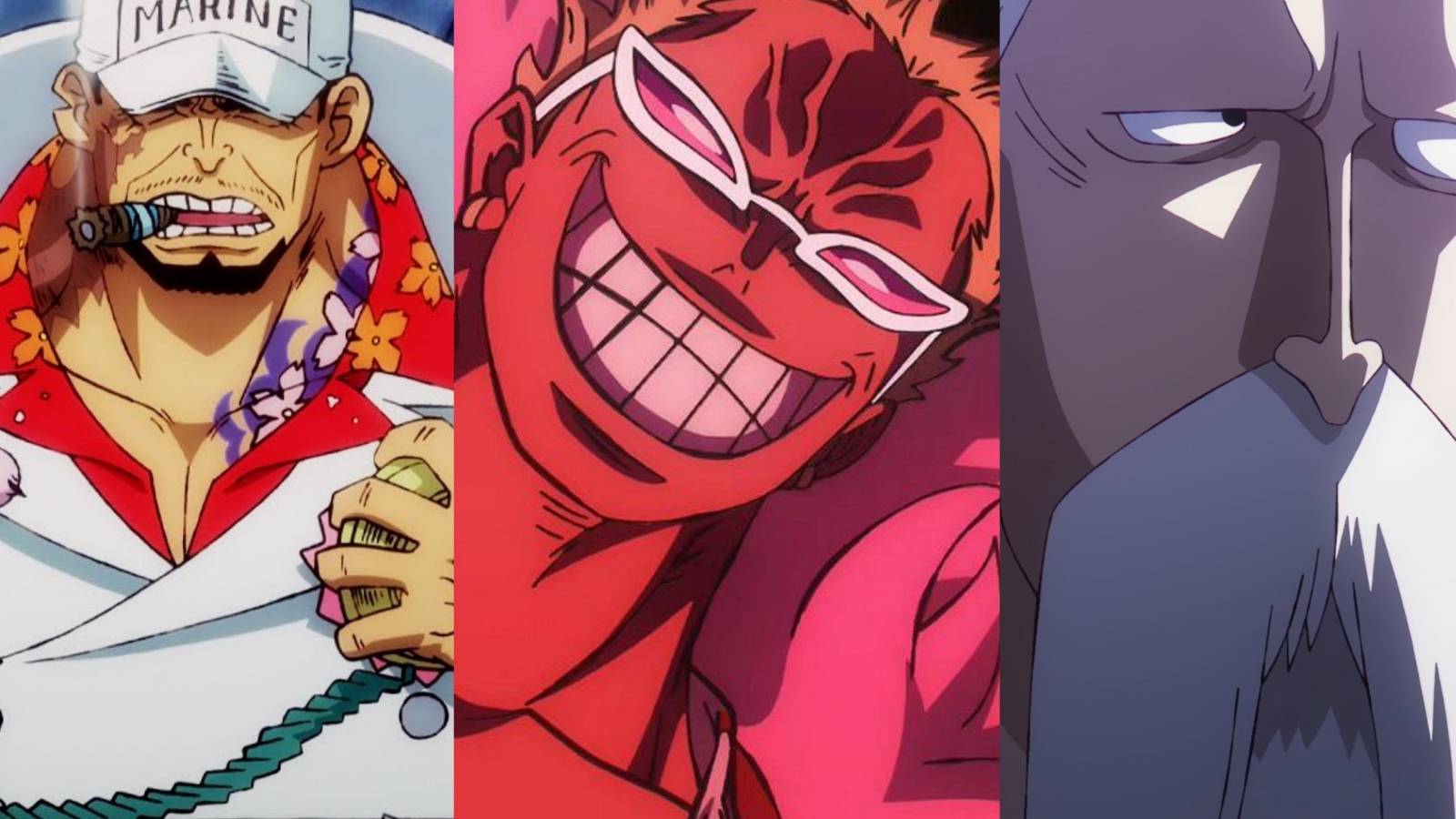 featured one piece most evil characters doflamingo akainu five elders