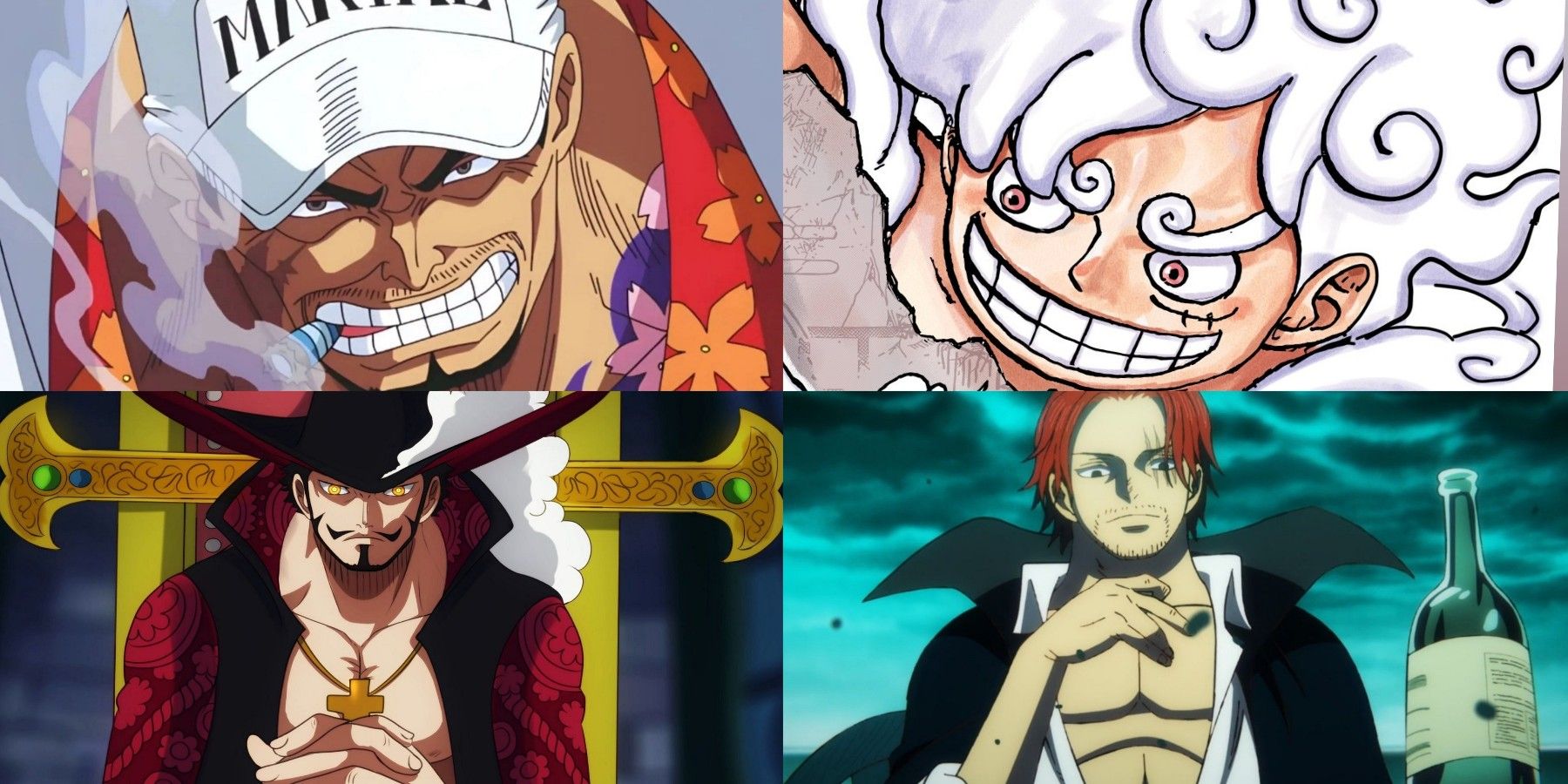 featured one piece most important fights in the final saga luffy Akainu mihawk shanks