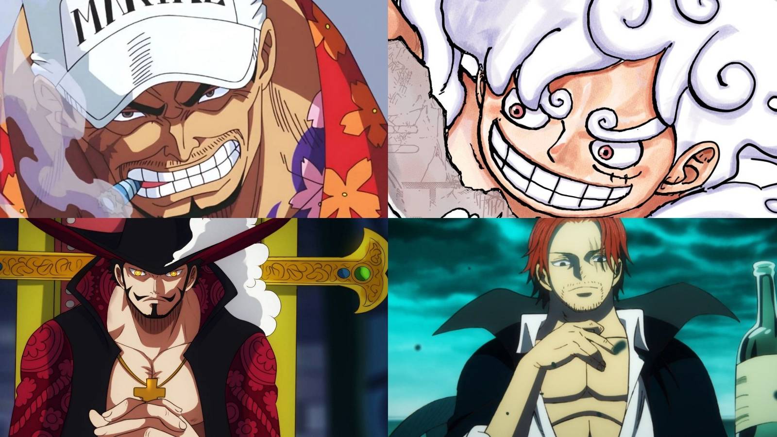 featured one piece most important fights in the final saga luffy Akainu mihawk shanks