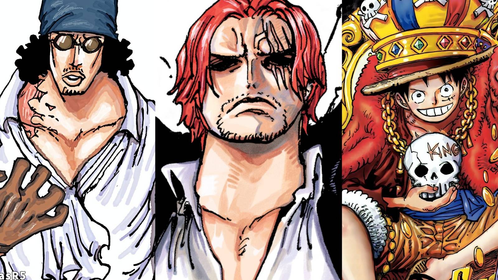 featured one piece strongest haki users in final saga Luffy shanks kuzan