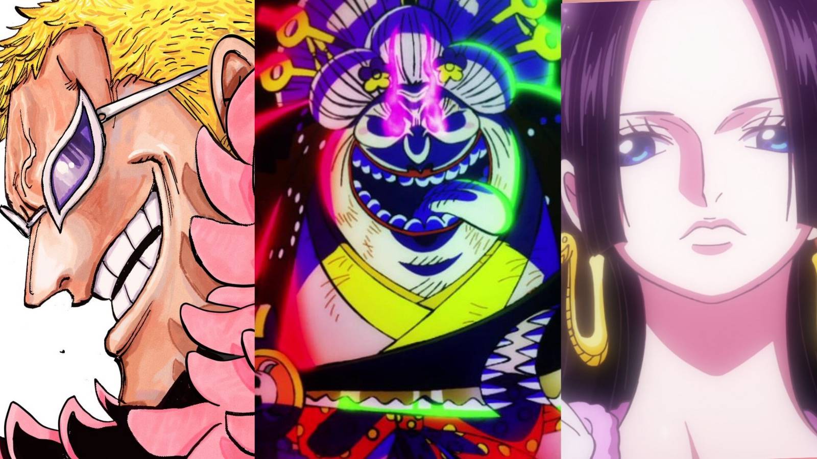 featured one piece strongest paramecia type devil fruit users Doflamingo boa hancock big mom