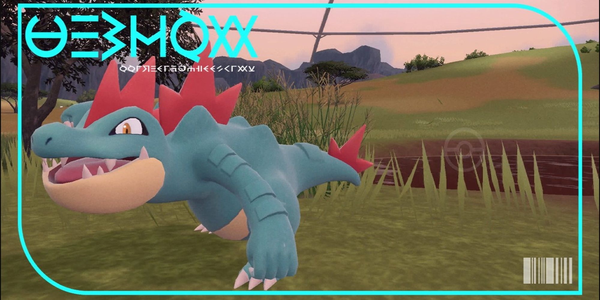 Feraligatr's dex image from the paldea pokedex