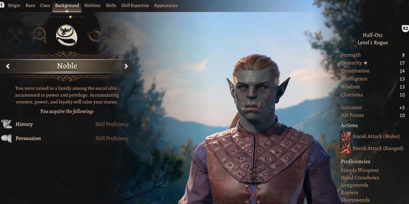 A Half-Orc Rogue in Baldur’s Gate 3