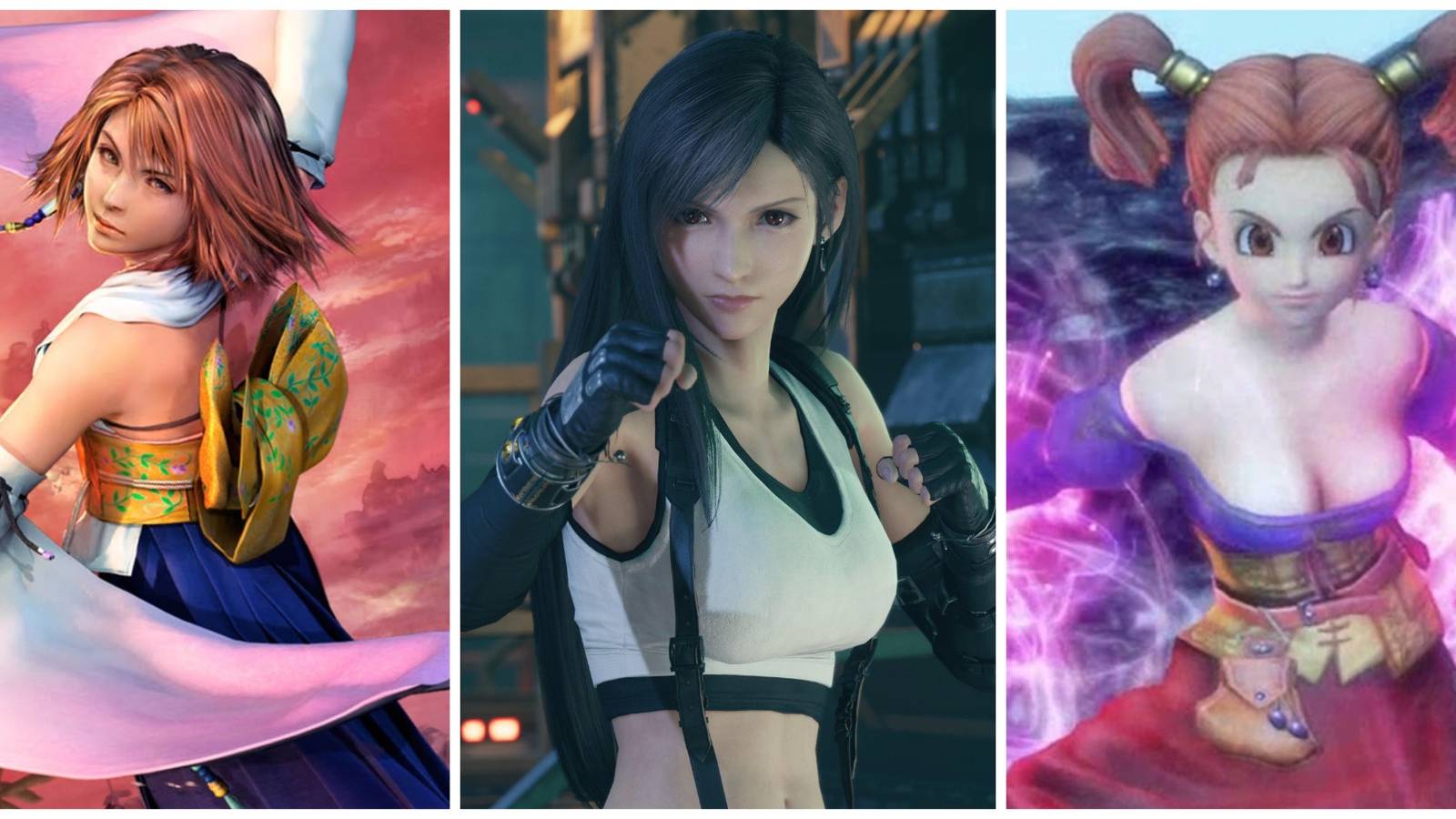 Yuna, Tifa, and Jessica